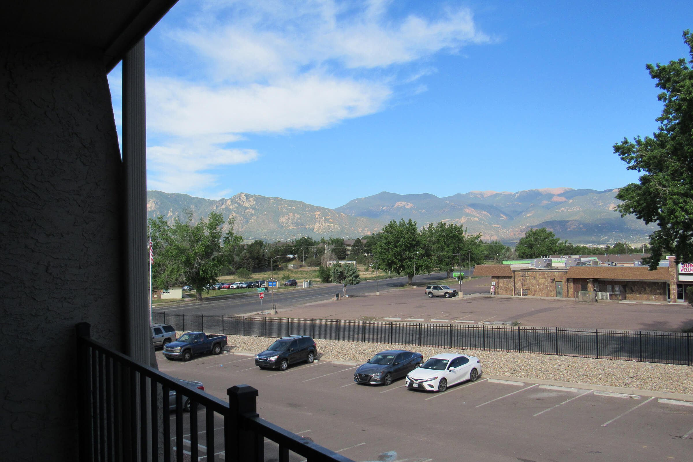One and two bedroom apartments with balconies at Sedona Ridge Apartments, located in Colorado Springs, CO.